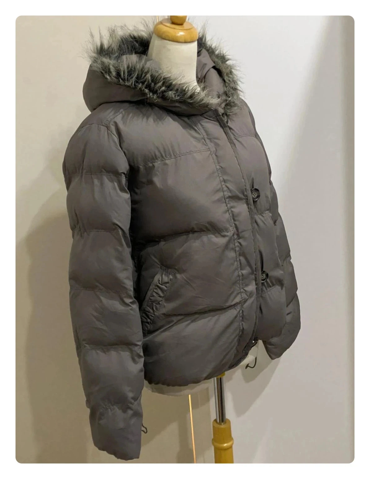 Doudoune Monoprix blouson anorak à capuche gris Tamanho M – photo 6
